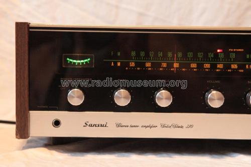 Stereo Tuner Amplifier Solid State 310; Sansui Electric Co., (ID = 2008465) Radio