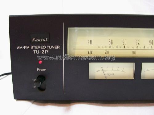 AM/FM Stereo Tuner TU-217; Sansui Electric Co., (ID = 1183674) Radio