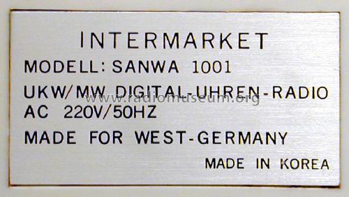 UKW/MW Digital-Uhrenradio 1001; Sanwa (ID = 1487112) Radio