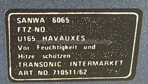 FM-Stereo-Receiver 6065; Sanwa (ID = 1923148) Radio