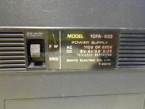 10FA-833 ; Sanyo Electric Co. (ID = 2358992) Radio