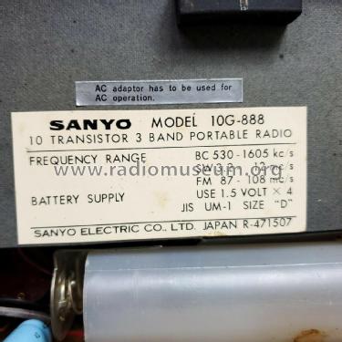 Solid State 10G-888 ; Sanyo Electric Co. (ID = 2592680) Radio