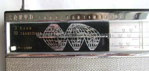 Transcontinental 3 Band 10 Transistor 10S-P10N ; Sanyo Electric Co. (ID = 1022570) Radio
