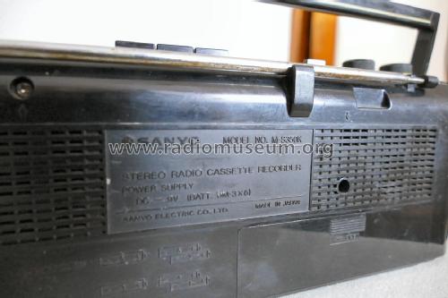4 band Stereo Radio Cassette Recorder M-S350K; Sanyo Electric Co. (ID = 2600958) Radio