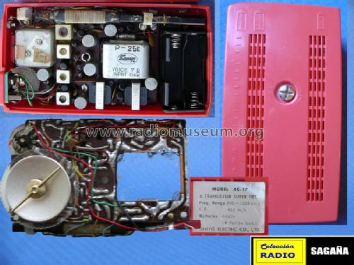 Six Transistor Deluxe 6C-17; Sanyo Electric Co. (ID = 681863) Radio