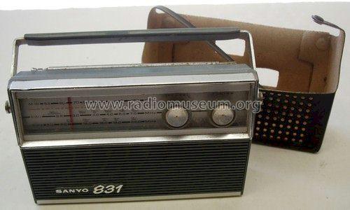 8 Transistor 3 Band Portable Radio 8U-831; Sanyo Electric Co. (ID = 1239922) Radio