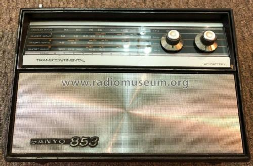 853 Transcontinental 11XA-853; Sanyo Electric Co. (ID = 2675545) Radio