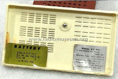 8 Transistor Deluxe All Wave 8S-P2; Sanyo Electric Co. (ID = 1634155) Radio