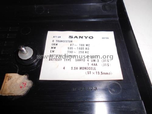 9 Transistor 3 Band AFT-6N; Sanyo Electric Co. (ID = 2323078) Radio