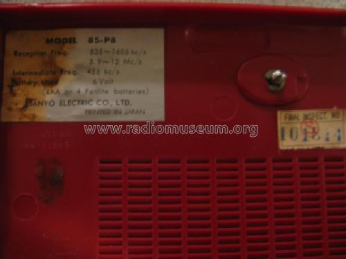 All Wave 8 Transistor 8S-P8; Sanyo Electric Co. (ID = 1405090) Radio