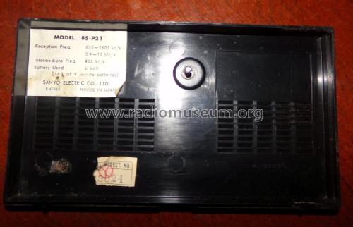 Allwave Transistor 8 8 S-P 21; Sanyo Electric Co. (ID = 2390703) Radio