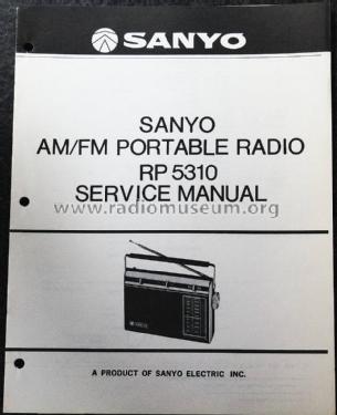 AM/FM Portable Radio RP 5310; Sanyo Electric Co. (ID = 1627681) Radio