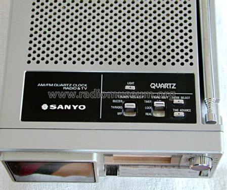 AM/FM Quartz Clock Radio & TV TPM2140 ; Sanyo Electric Co. (ID = 1053440) Fernseh-R