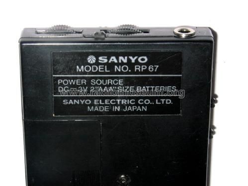 Pocket-size AM-FM Stereo Receiver RP-67; Sanyo Electric Co. (ID = 1139686) Radio