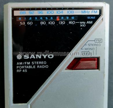 AM/FM Stereo Portable RP 45; Sanyo Electric Co. (ID = 2682692) Radio