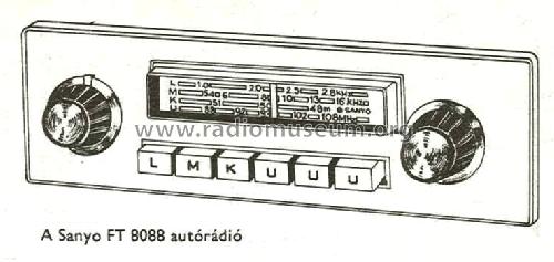 Car Radio F-8088; Sanyo Electric Co. (ID = 704518) Car Radio