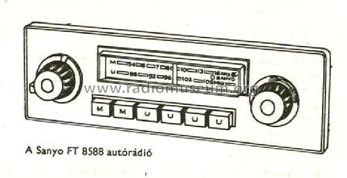 Car Radio F-8588; Sanyo Electric Co. (ID = 704519) Car Radio