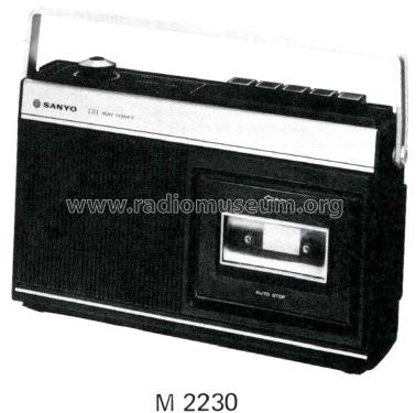 Cassette Tape Recorder M-2230; Sanyo Electric Co. (ID = 2969937) Ton-Bild
