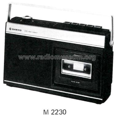 Cassette Tape Recorder M-2230; Sanyo Electric Co. (ID = 2969937) Enrég.-R