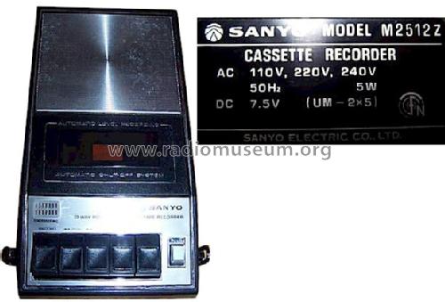 3 Way Power/Cassette Tape Recorder M2512Z; Sanyo Electric Co. (ID = 659951) R-Player