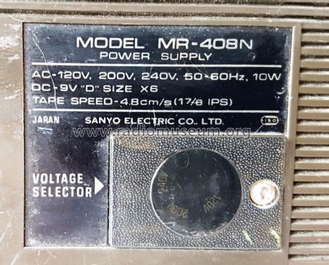 Cassette Stereo Recorder MR-408; Sanyo Electric Co. (ID = 2590354) R-Player