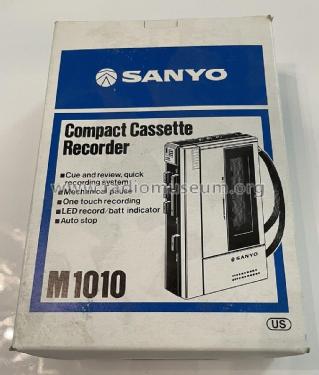 Cassette Tape Recorder M1010; Sanyo Electric Co. (ID = 2988293) Enrég.-R