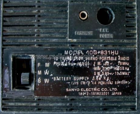 Colorano 10G-831HU; Sanyo Electric Co. (ID = 483899) Radio