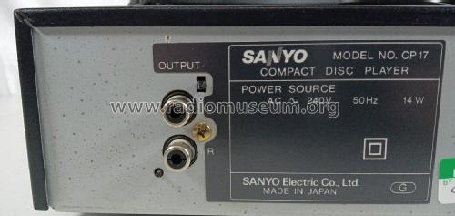 Compact Disc Player CP17; Sanyo Electric Co. (ID = 2866835) Ton-Bild