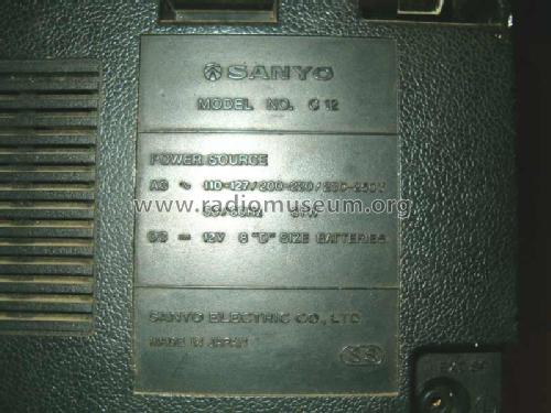 Compo System C-12; Sanyo Electric Co. (ID = 977031) Radio