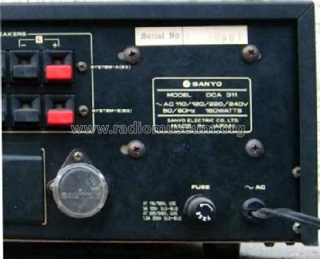 DCA-311; Sanyo Electric Co. (ID = 1176409) Ampl/Mixer