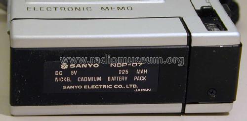Electronic Memo TRC 2000; Sanyo Electric Co. (ID = 1539235) R-Player