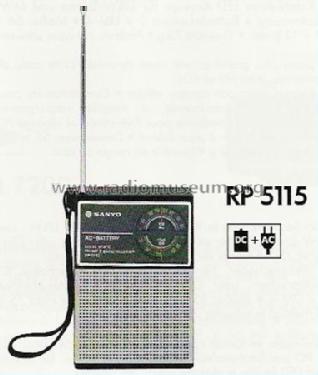 FM/AM 2 Band Receiver RP-5115; Sanyo Electric Co. (ID = 540034) Radio