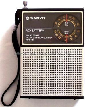 FM/AM 2 Band Receiver RP-5115; Sanyo Electric Co. (ID = 657460) Radio