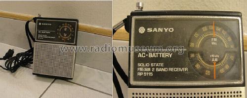 FM/AM 2 Band Receiver RP-5115U; Sanyo Electric Co. (ID = 1230777) Radio