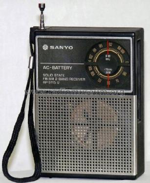 FM/AM 2 Band Receiver RP-5115U; Sanyo Electric Co. (ID = 688362) Radio