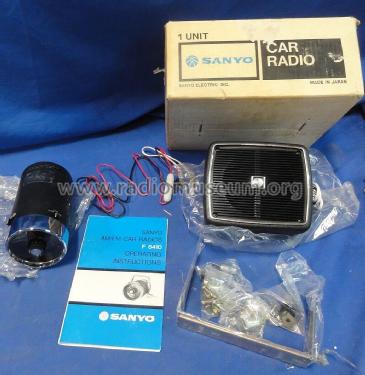 FM/AM Tachrad F-8410; Sanyo Electric Co. (ID = 2861340) Car Radio