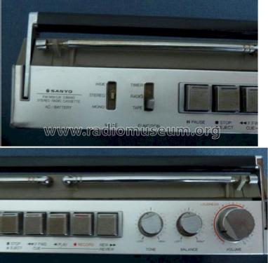 FM/MW/LW 3 Band Stereo Radio Cassette AC/Battery M 7500LE; Sanyo Electric Co. (ID = 1156829) Radio