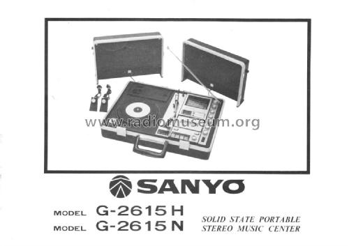 G2615N-2; Sanyo Electric Co. (ID = 1909033) Radio