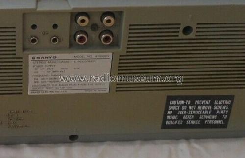 Stereo Radio Cassette Recorder M-7950 /LU /LG; Sanyo Electric Co. (ID = 2780621) Radio