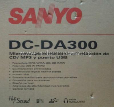 Microcomponente DC-DA300; Sanyo Electric Co. (ID = 2332775) Radio