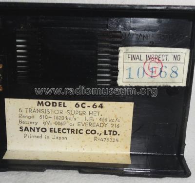 Micro S 6C-64 ; Sanyo Electric Co. (ID = 1985393) Radio