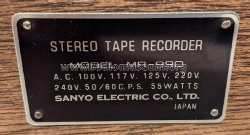 Complete Stereo Tape Recorder MR-990; Sanyo Electric Co. (ID = 2776726) R-Player