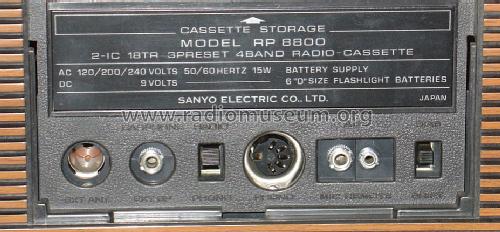 Radio & Cassette IC-8800 RP-8800; Sanyo Electric Co. (ID = 829360) Radio
