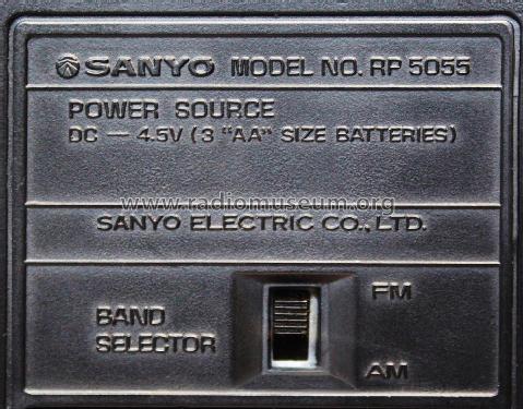 AM/FM 2-Band Portable RP5055; Sanyo Electric Co. (ID = 1967818) Radio