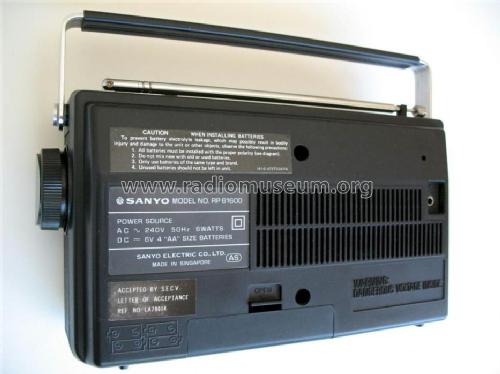 2 Band Receiver RP-6160D; Sanyo Electric Co. (ID = 391318) Radio