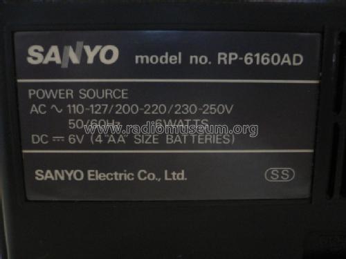 2 Band Receiver RP-6160AD; Sanyo Electric Co. (ID = 1016701) Radio