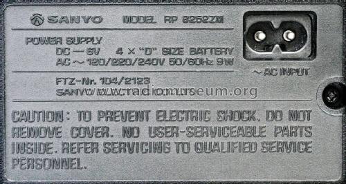 4 Band RF Amplifier 2 Audio Channel RP-8252E RP-8252ZM; Sanyo Electric Co. (ID = 1883972) Radio