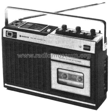 AM FM Portable Radio Cassette Recorder M-2424F; Sanyo Electric Co. (ID = 2972313) Radio