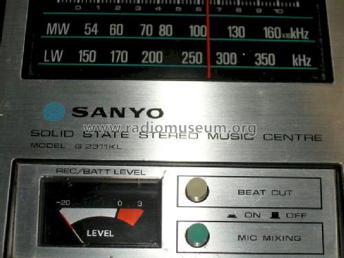 Solid State Stereo Music Center G-2311KL; Sanyo Electric Co. (ID = 1147420) Radio