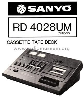 Stereo Cassette Deck RD-4028 UM; Sanyo Electric Co. (ID = 2307216) R-Player